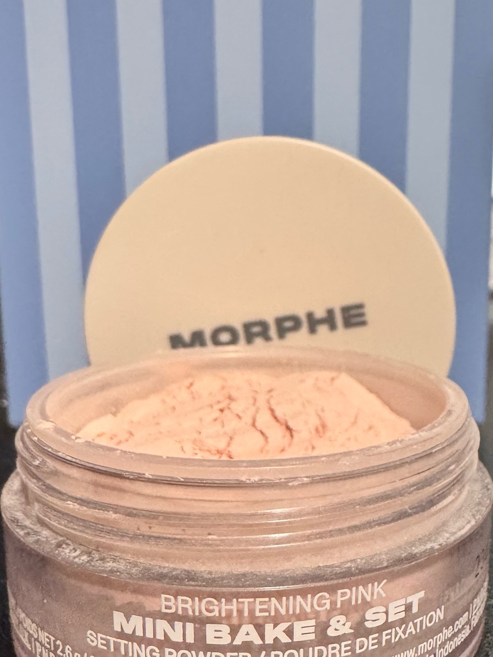 Morphe Mini Bake & Set Brightening Pink Setting Powder